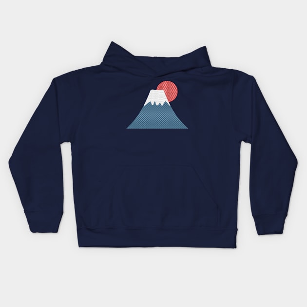 Fuji Kids Hoodie by nuthatchdesigns